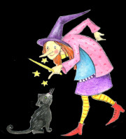 Hexe,Schloss,Zauberei,Katze,Winnie,http://www.hoppe-engbring-illustration.com/